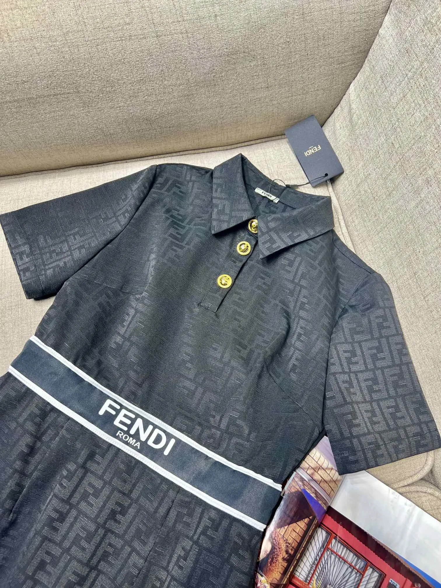 Print Jacquard Dress