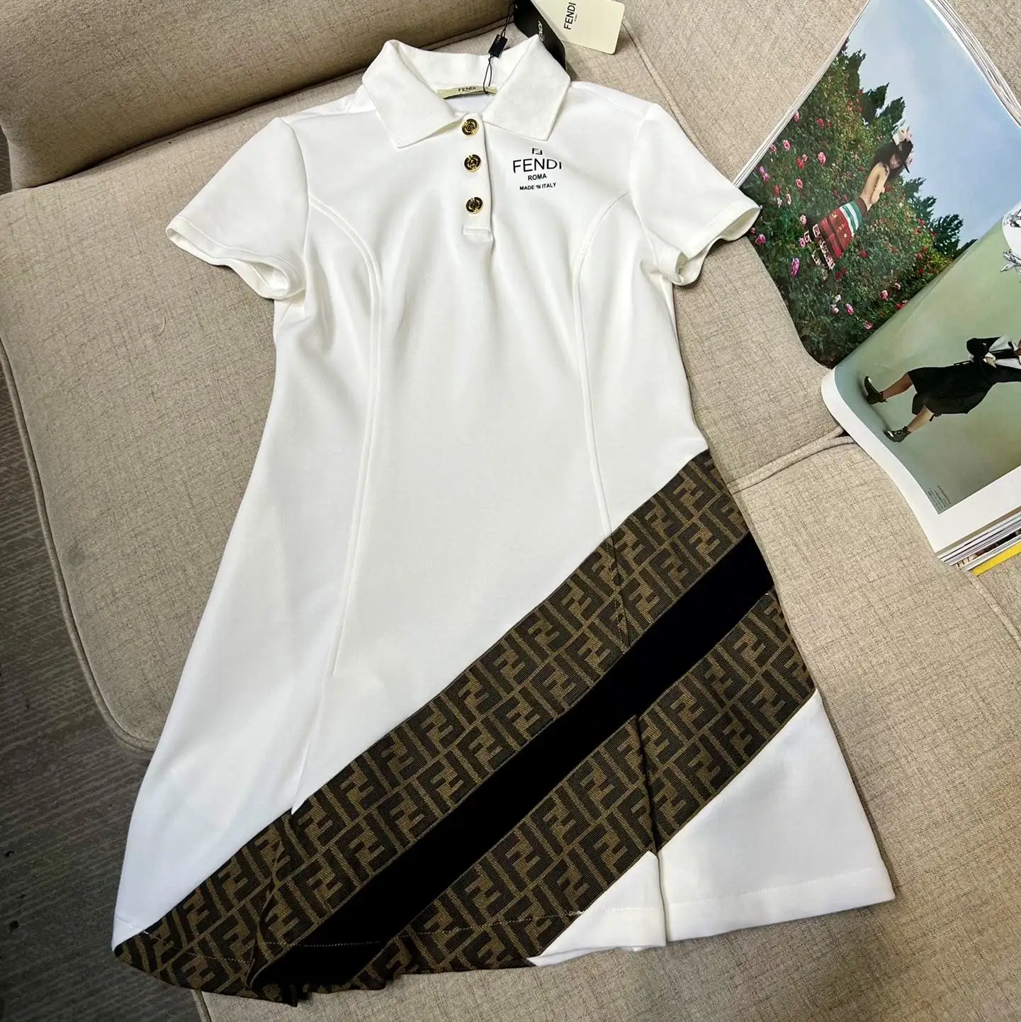 Polo Shirt Lapel Stitching Presbyopia Dress