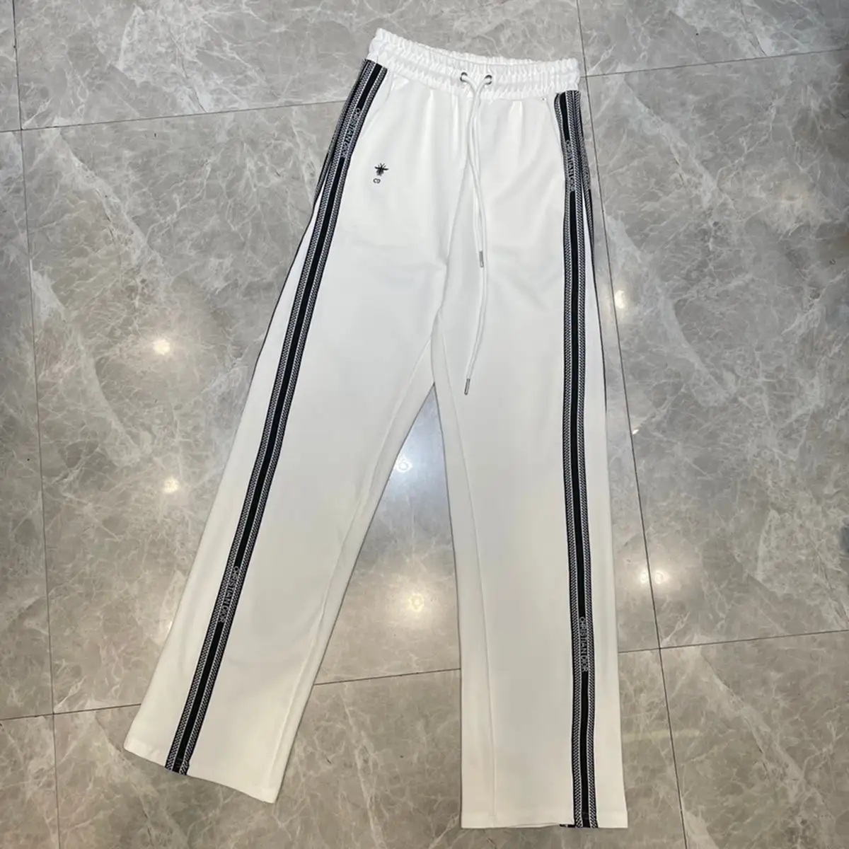 Summer new embroidered wide leg pants