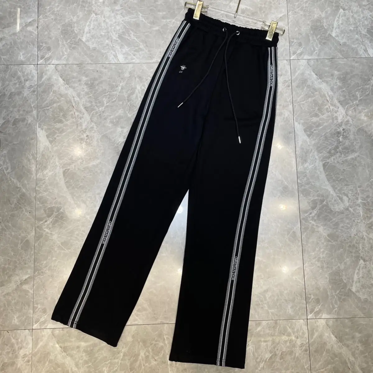 Summer new embroidered wide leg pants