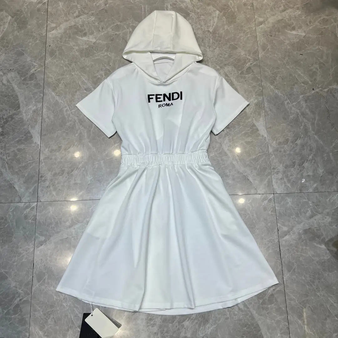 Hooded Elastic Sweatshirt Dress