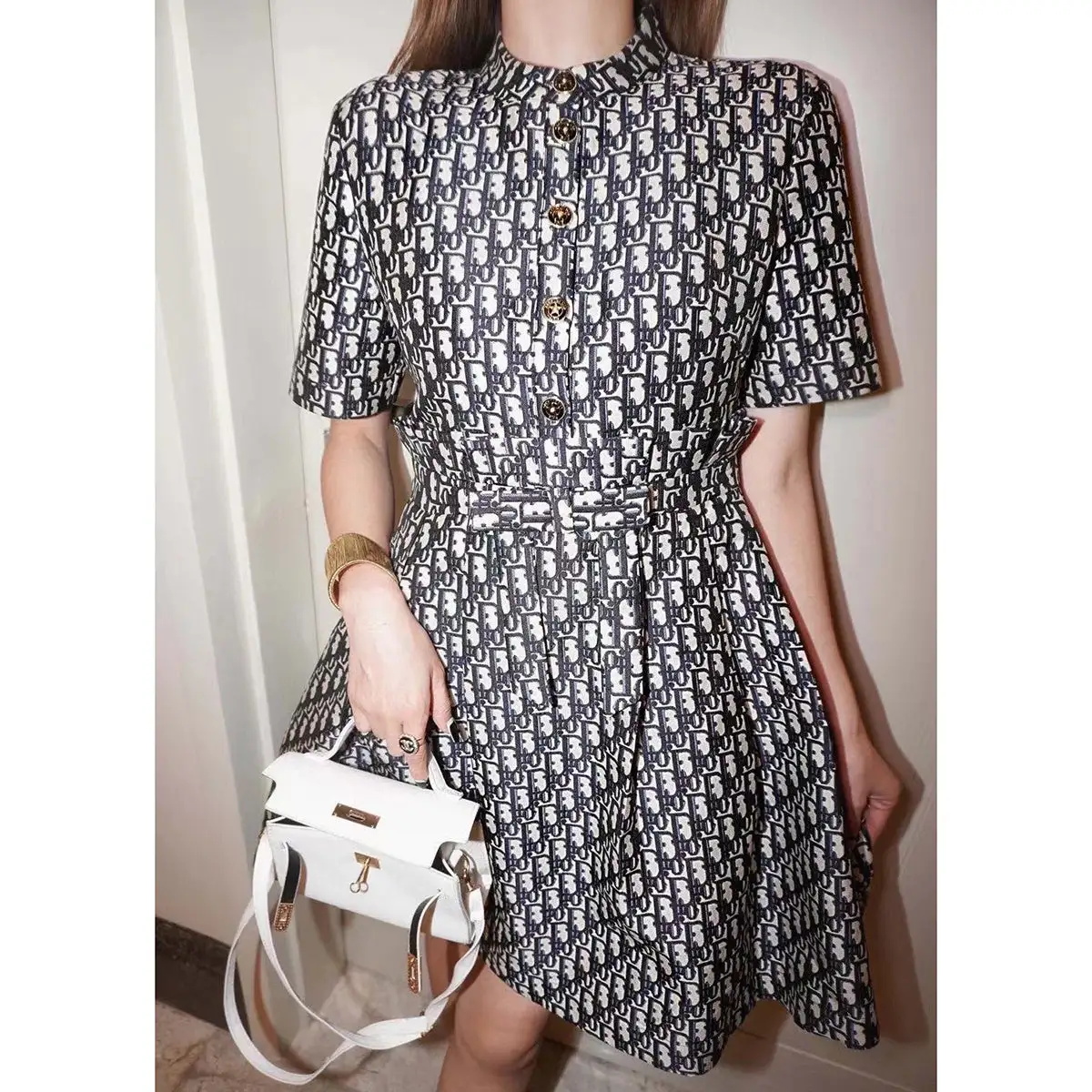 Bubble Short Sleeve Dress