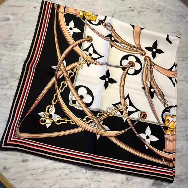 Women's inner tube top silk scarf