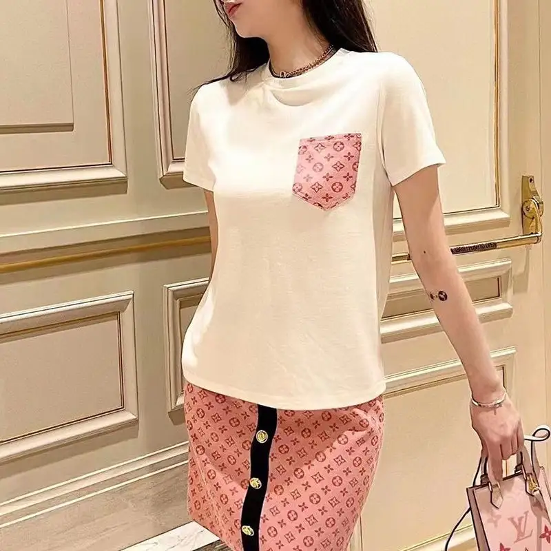 Fashionable trend wrap hip skirt set