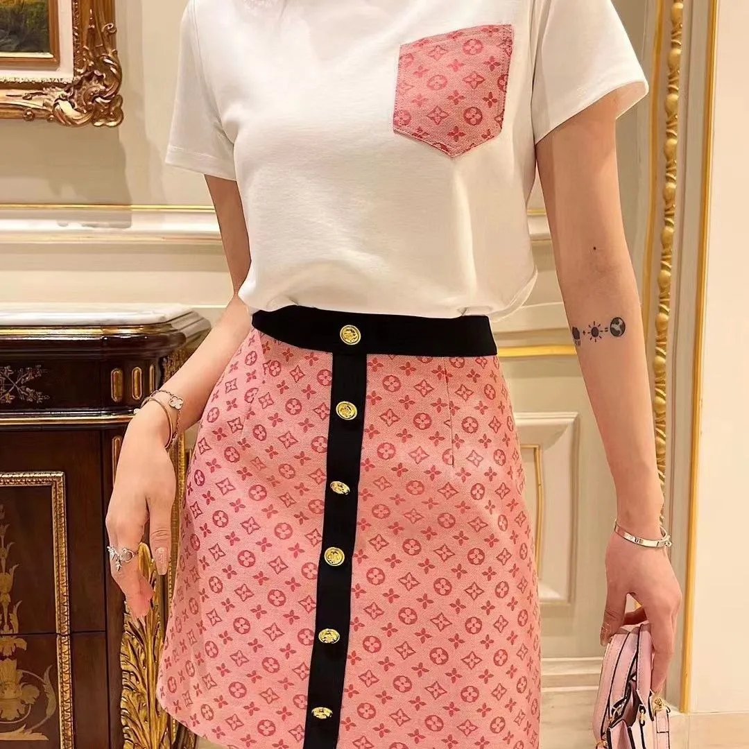 Fashionable trend wrap hip skirt set