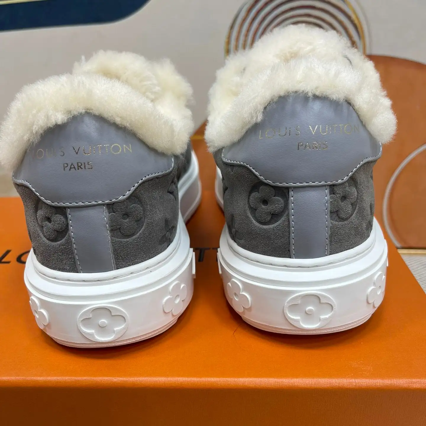 Classic Printed Fleece Sneakers