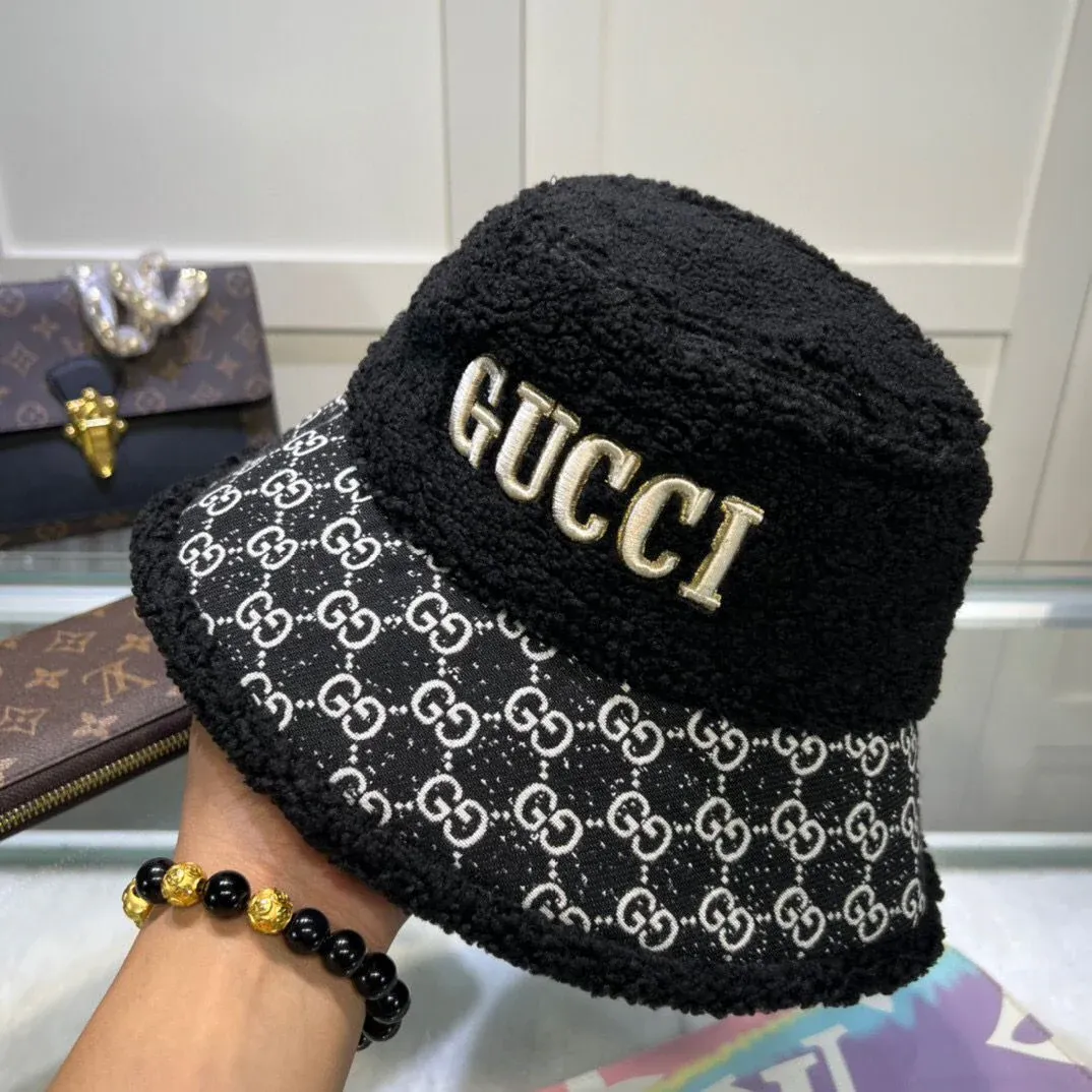 Unisex embroidered pattern warm fisherman hat