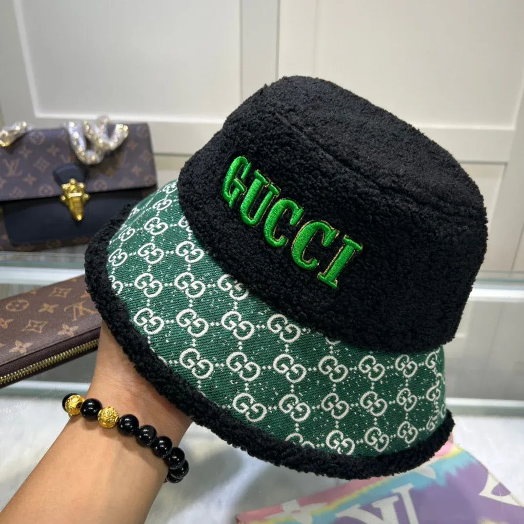 Unisex embroidered pattern warm fisherman hat