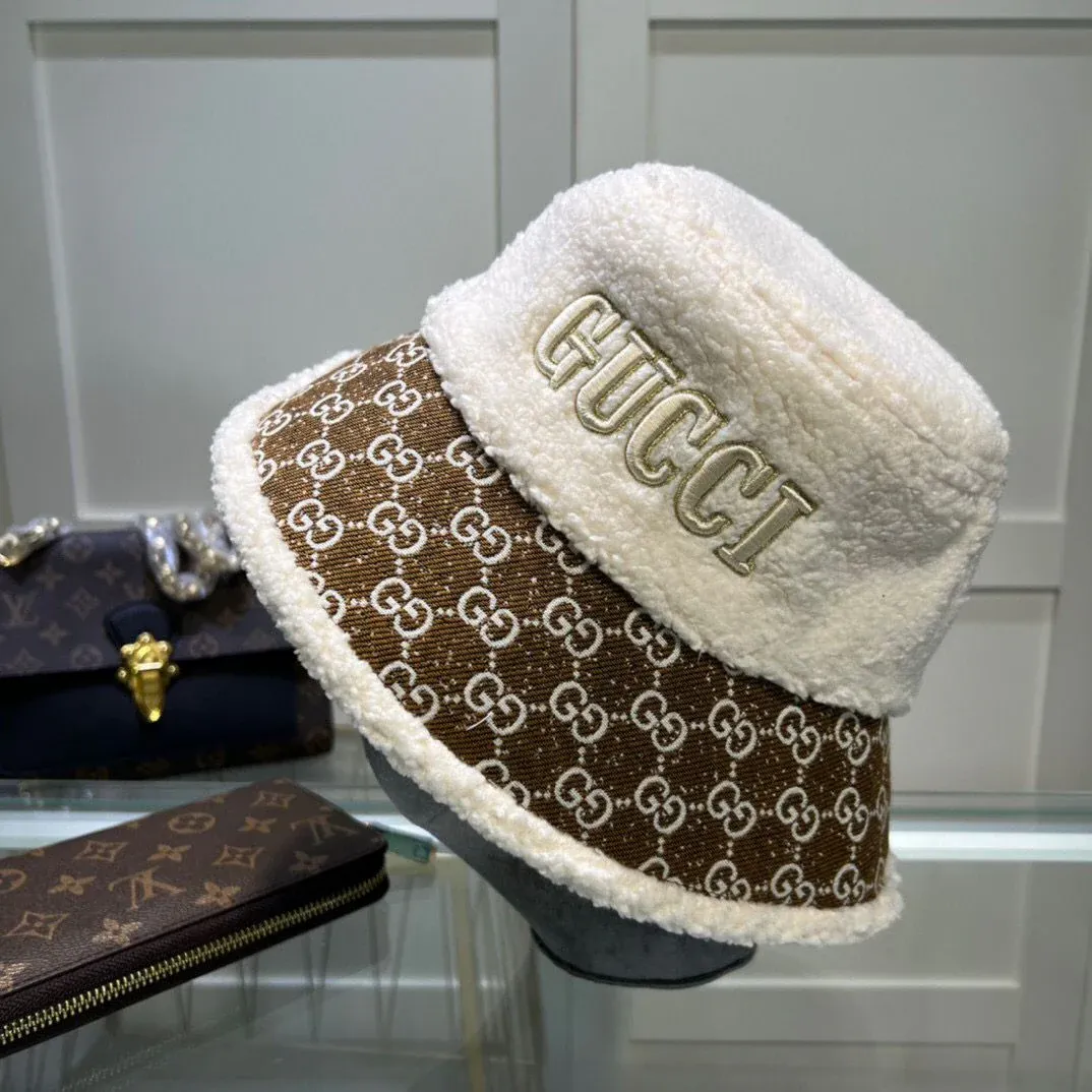 Unisex embroidered pattern warm fisherman hat