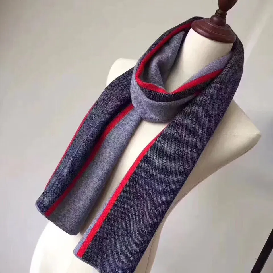 New men's double-sided cashmere scarf 1024110116