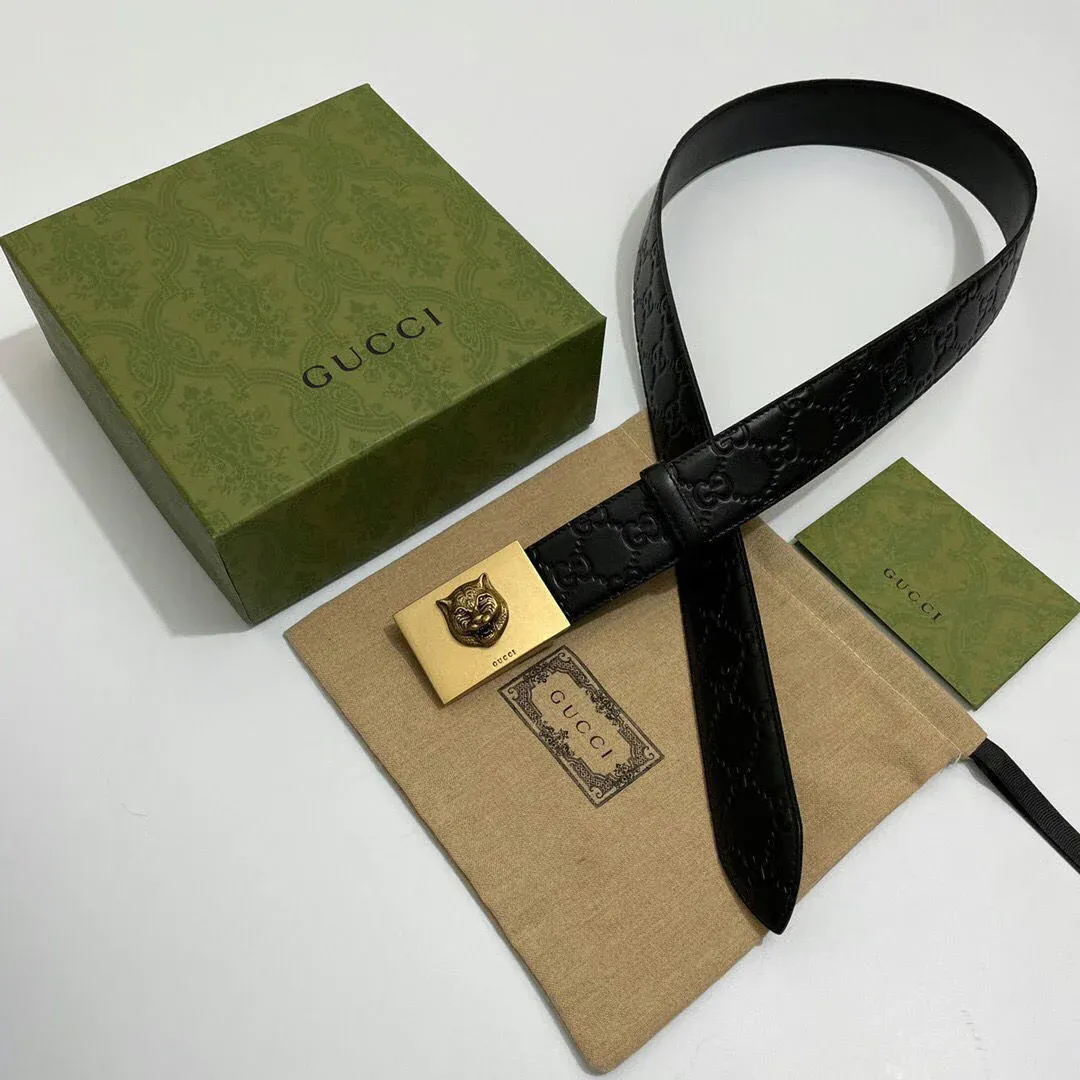 Men's Business Casual All-match Tiger Head Belt