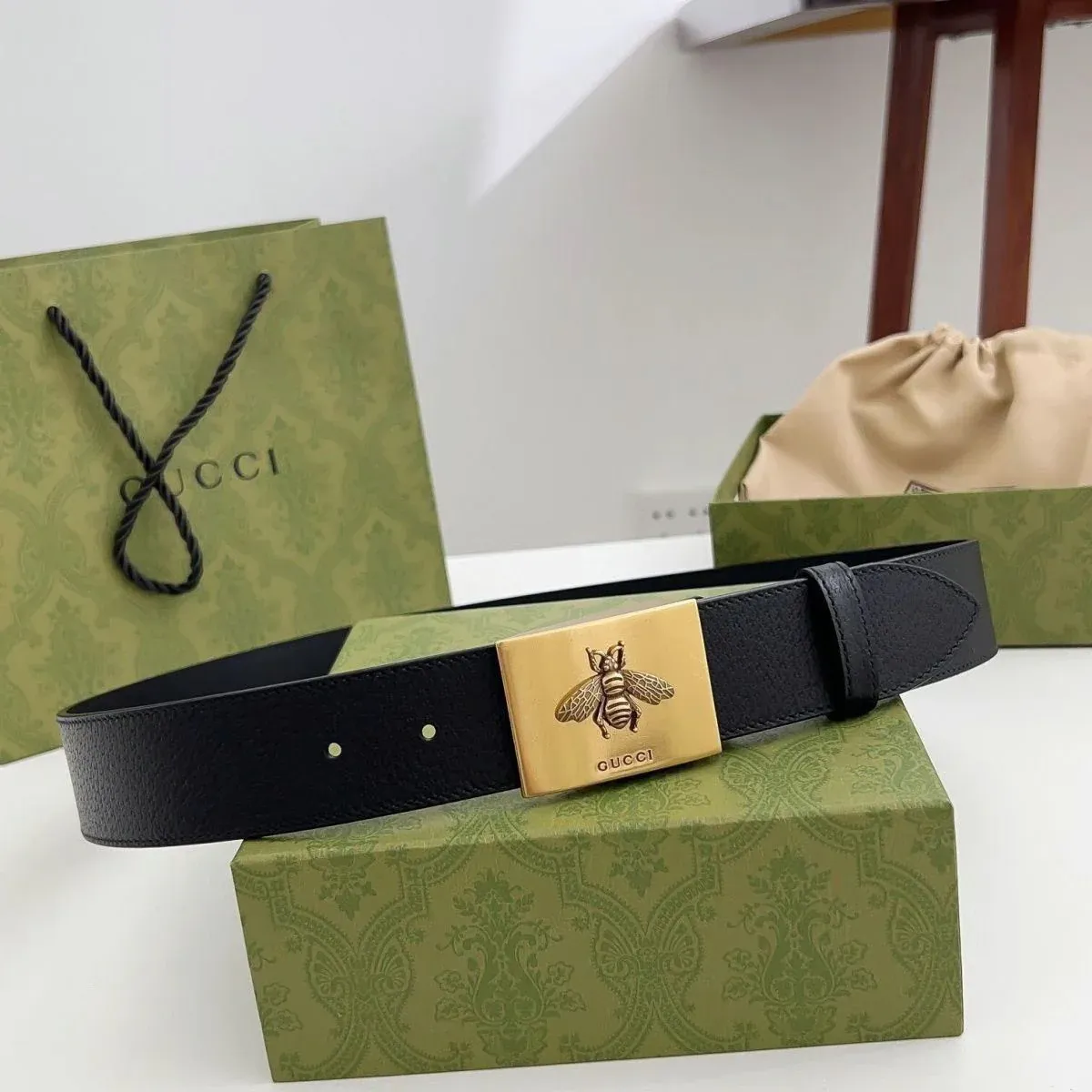 Men's Business Casual All-match Tiger Head Belt