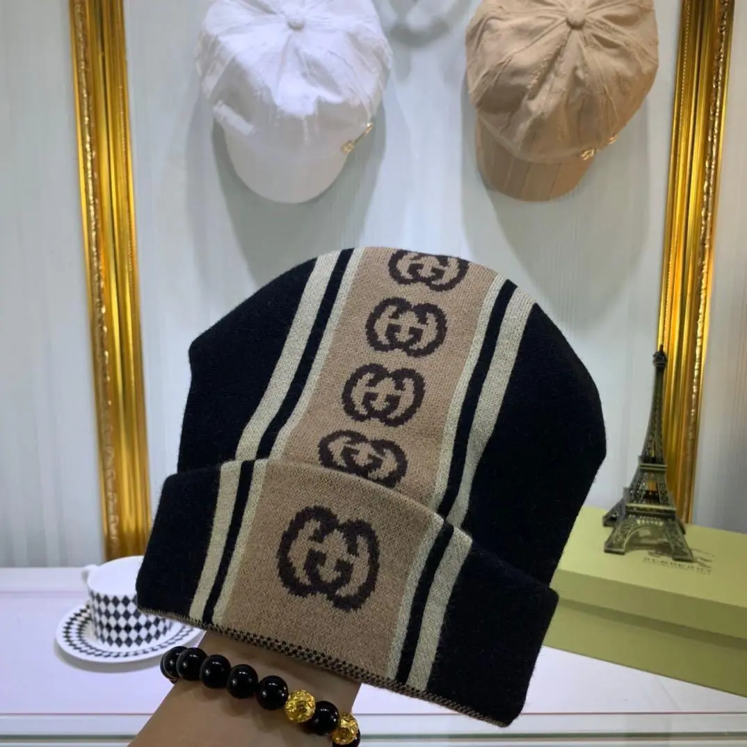 Men's autumn and winter knitted hat line cotton hat cold-proof wool hat cycling winter hat men