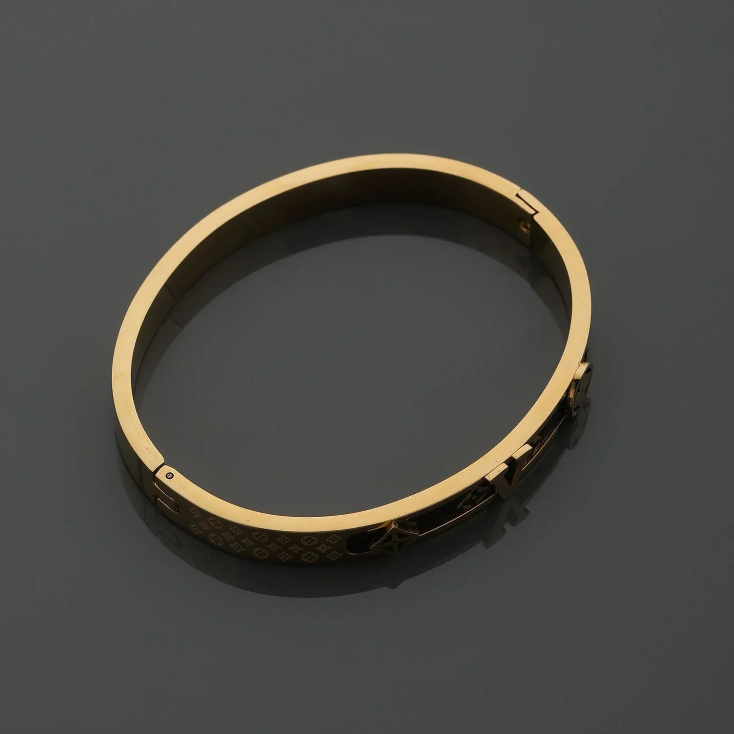 Bracelet Titanium Steel Women's Light Luxury Old Flower Bracelet