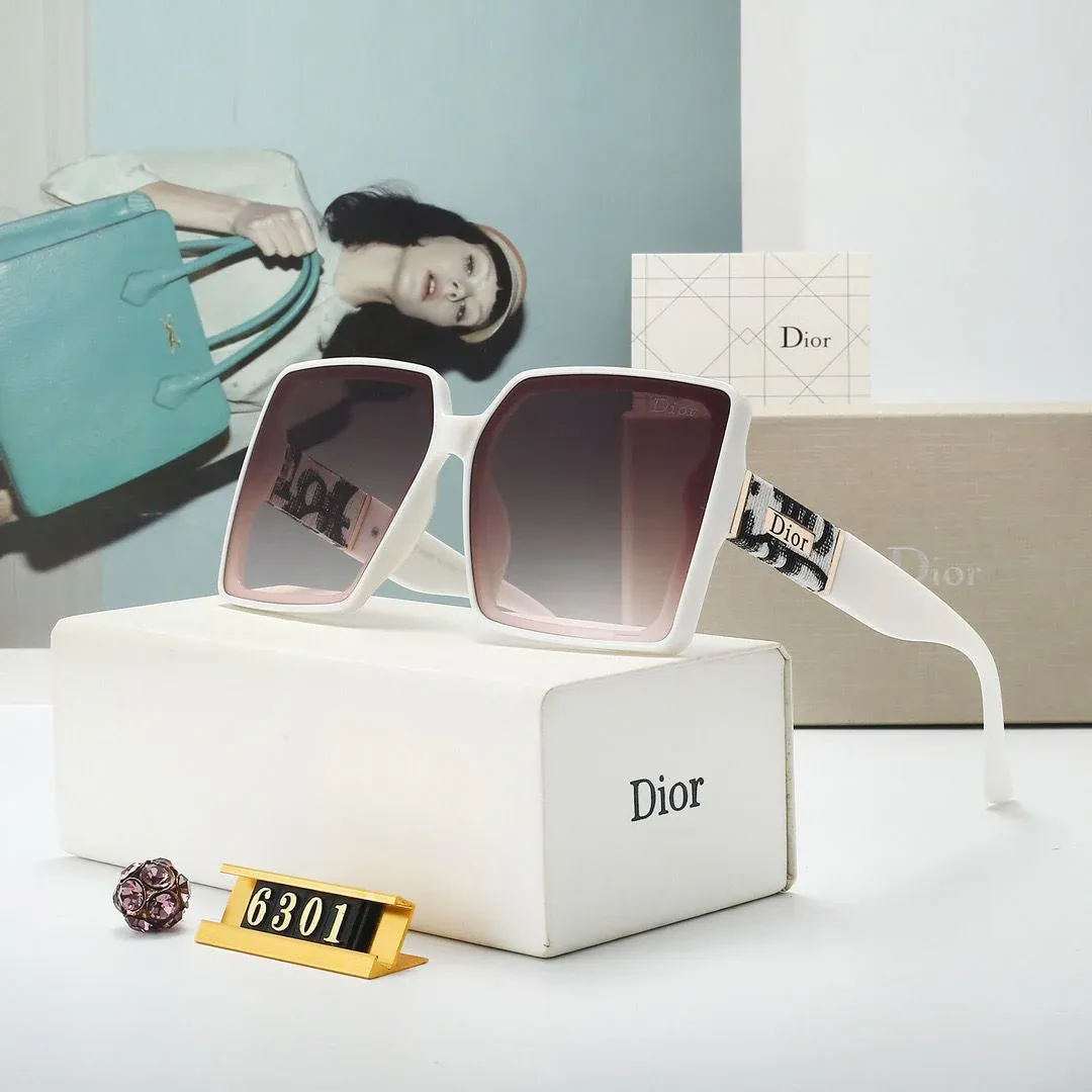 New Sunglasses Retro Generous Frame Mirror