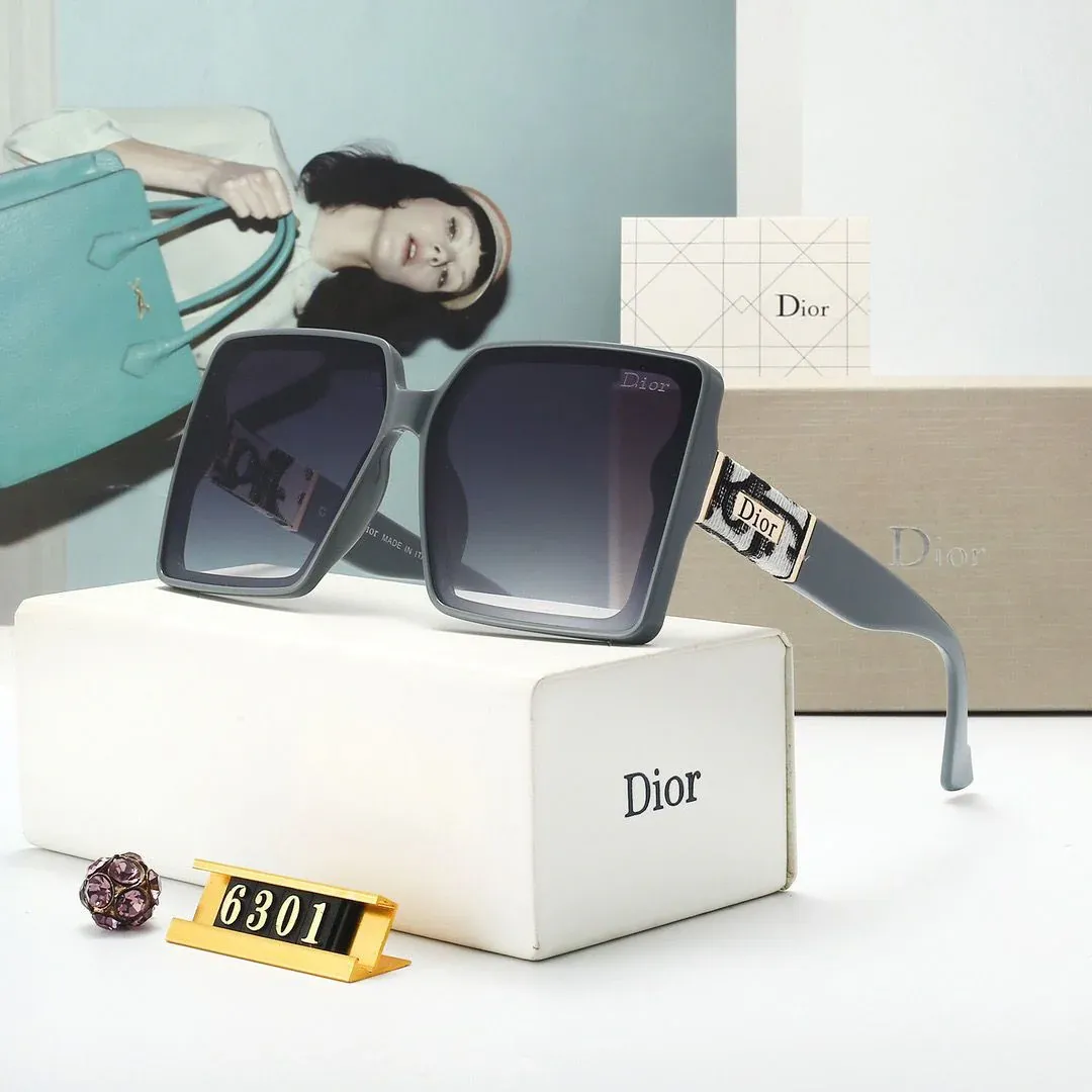 New Sunglasses Retro Generous Frame Mirror