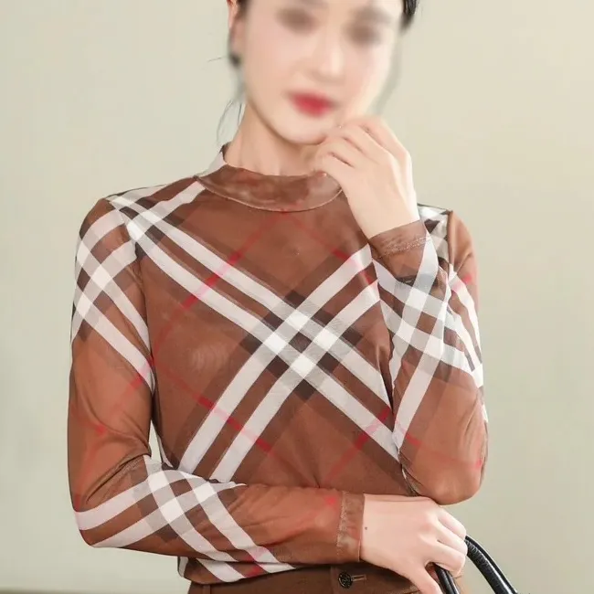 Classic Plaid Crew Neck Bottom Shirt