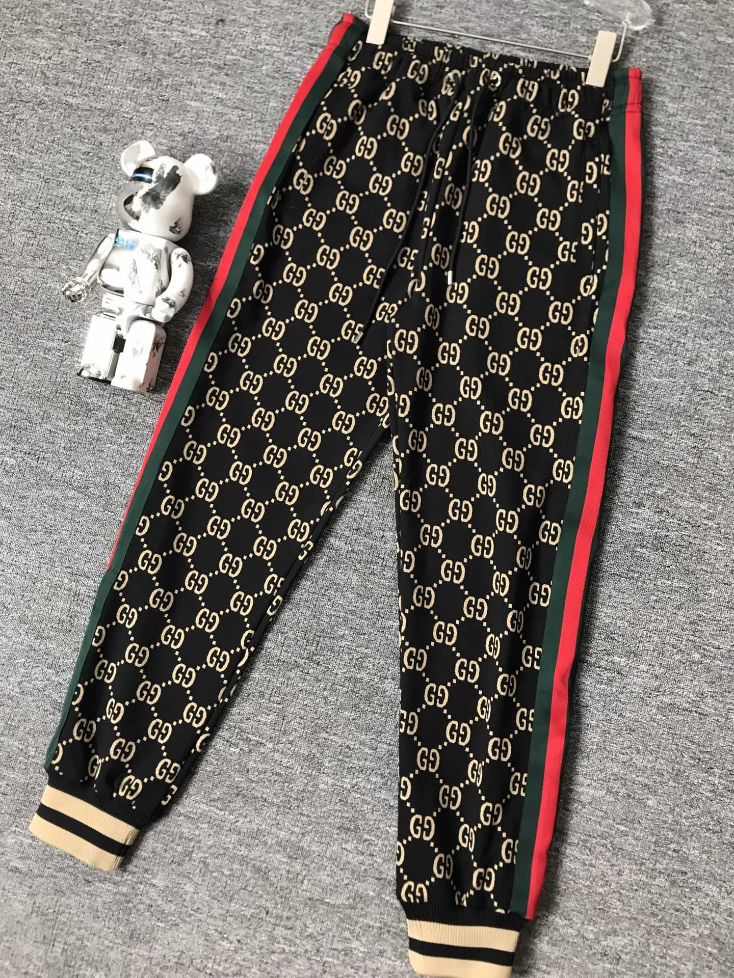 New men's black and red stitching pattern all-match fashion casual suit