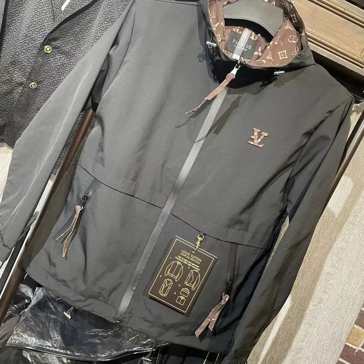 New Style High-End Flocking Jacquard Embroidery Men's Suit Jacket