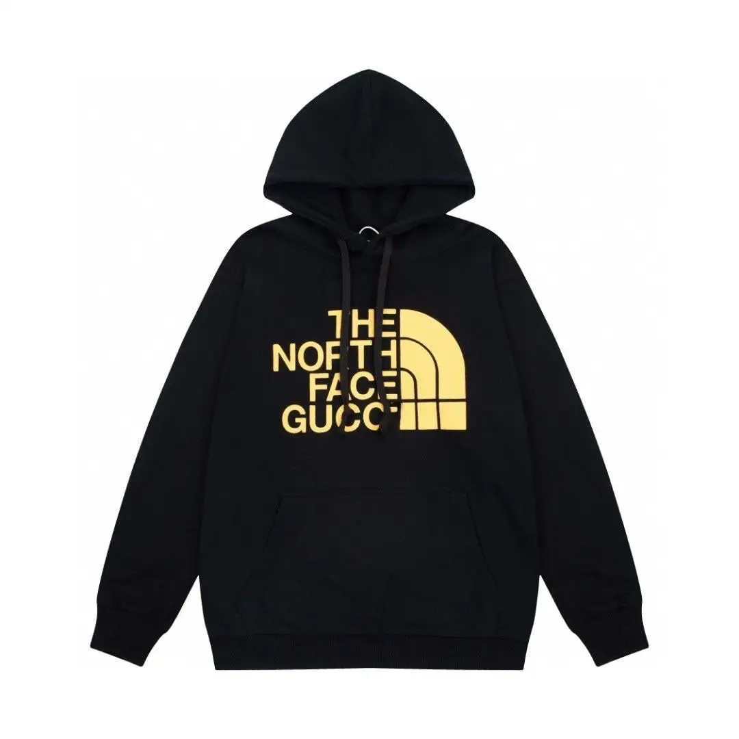 Loose printed hooded sweater unisex trendy sweater