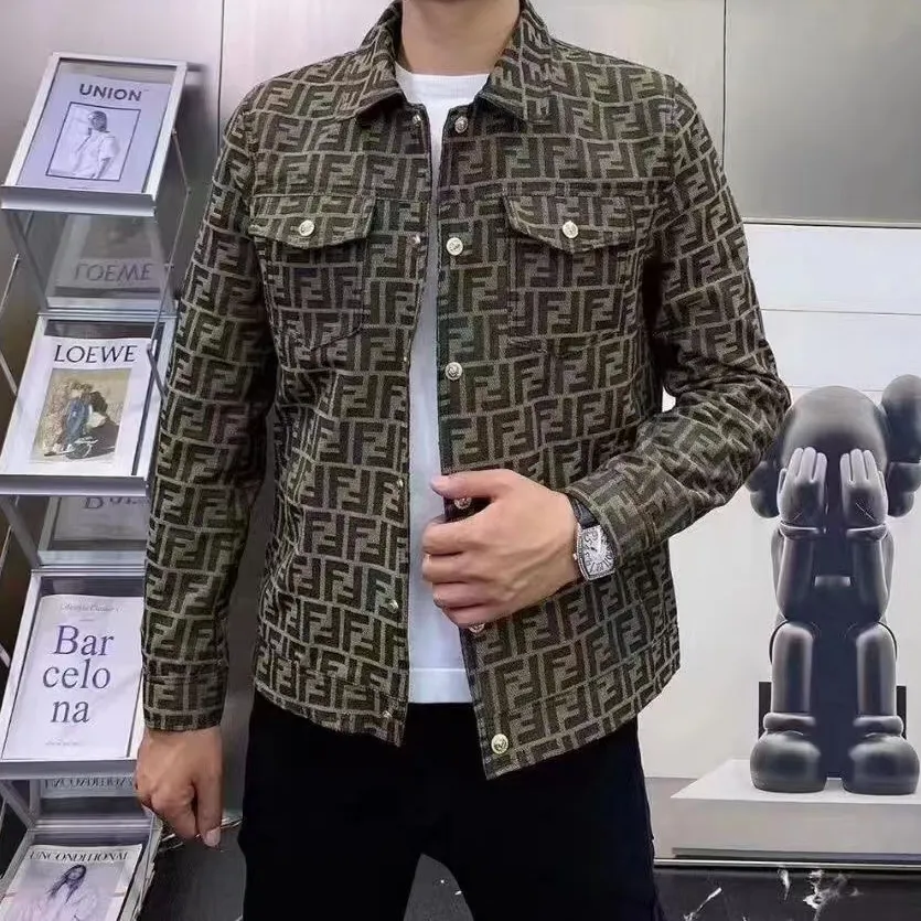 New Suit Jacket High-End Flocking Men's Suit Jacket