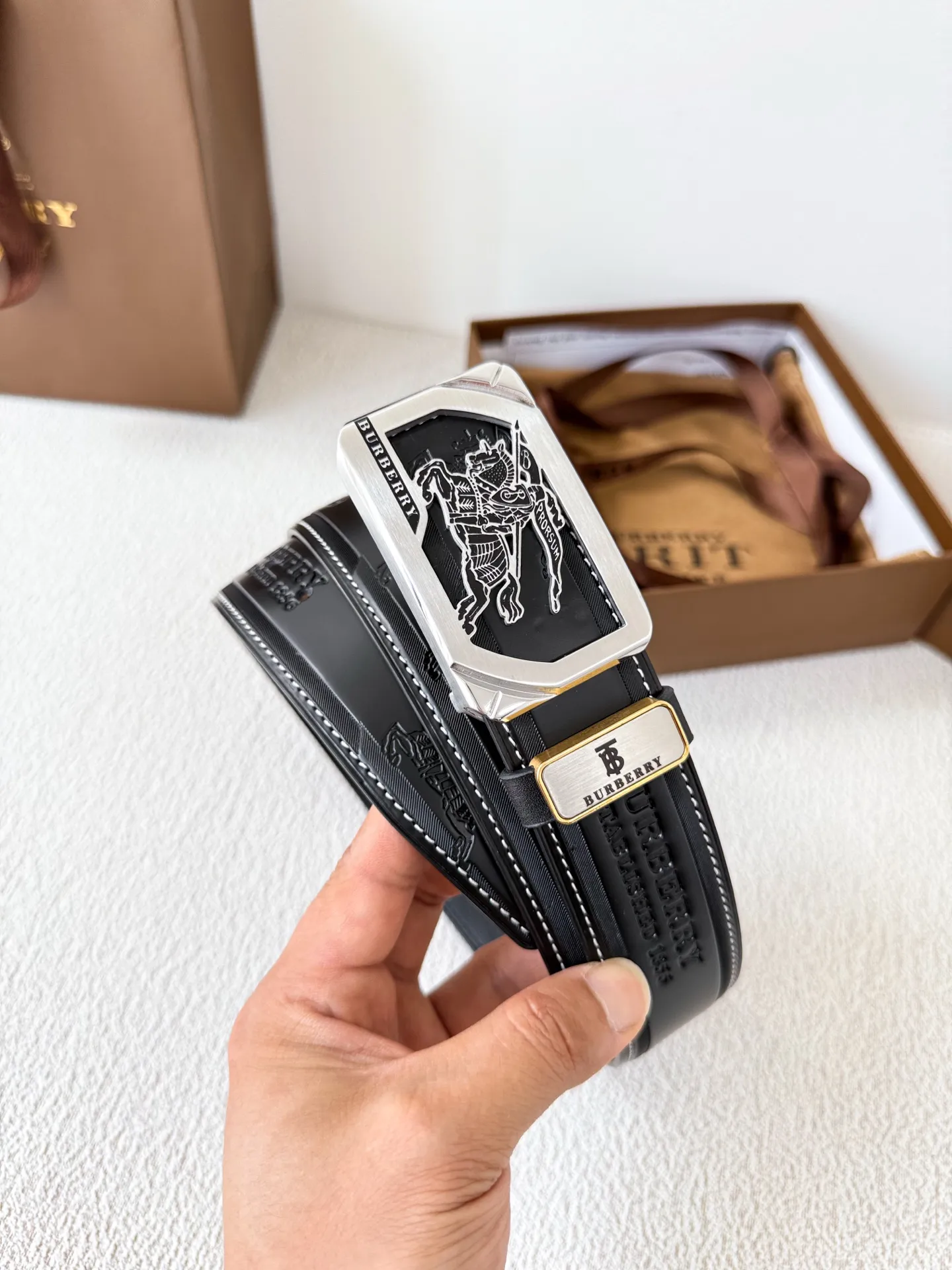 New Men's Classic Pure Steel Belt