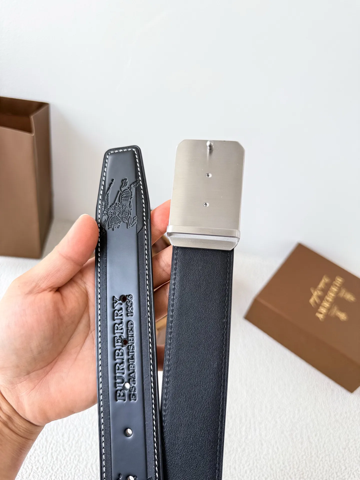 New Men's Classic Pure Steel Belt