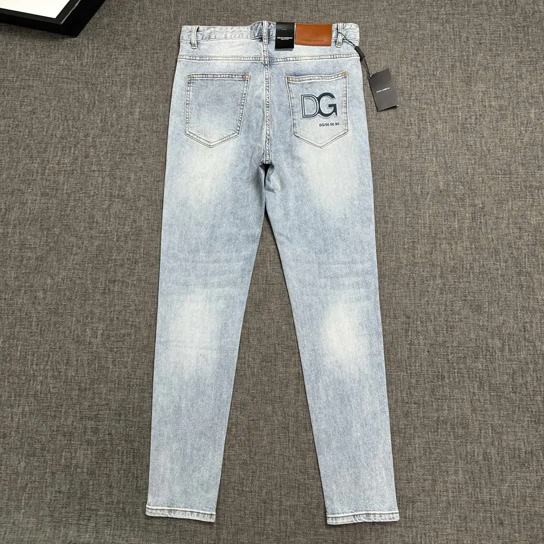 Men's fashionable versatile slim fit jeans