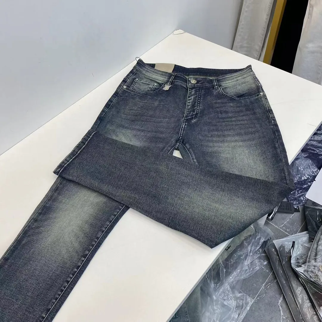 New Retro Style Printed Letter Jeans