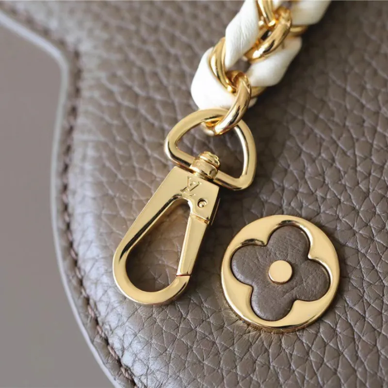 Capucines Taurillon Smokey Brown Green/ Creme/ Pink For Women