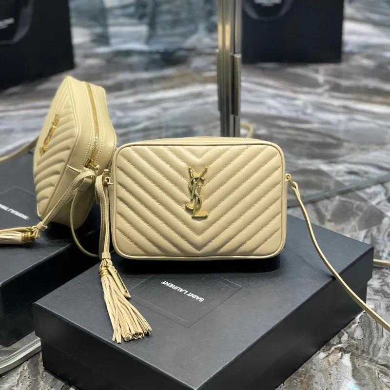 Lou Camera Bag With Gold Toned Hardware For Women